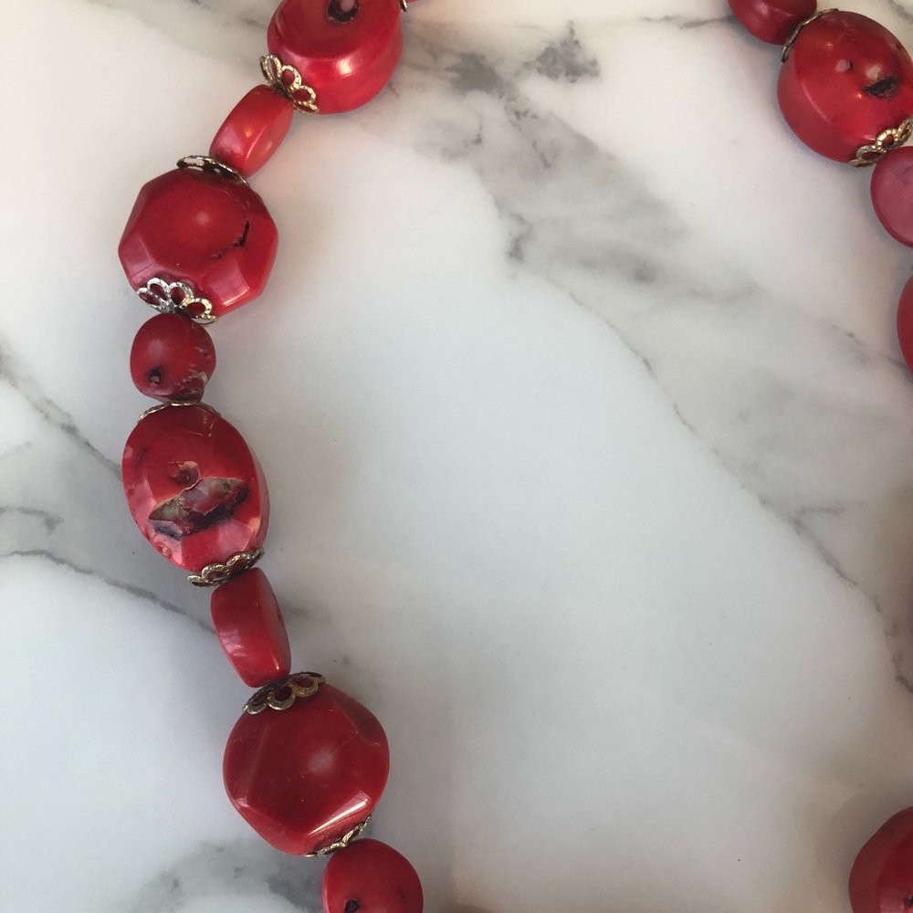 Red Stone Necklace - Picture 3 of 6